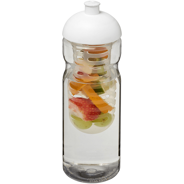 Bottiglia sportiva e infusore con tappo dome base H2O da 650 ml